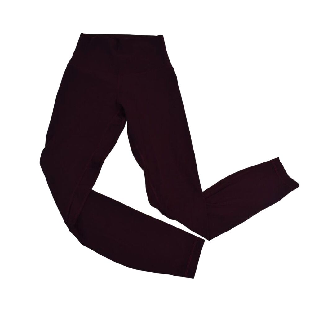 Lululemon Align Pant 25" Cassis Burgundy Leggings Athletic Gym Womens 2